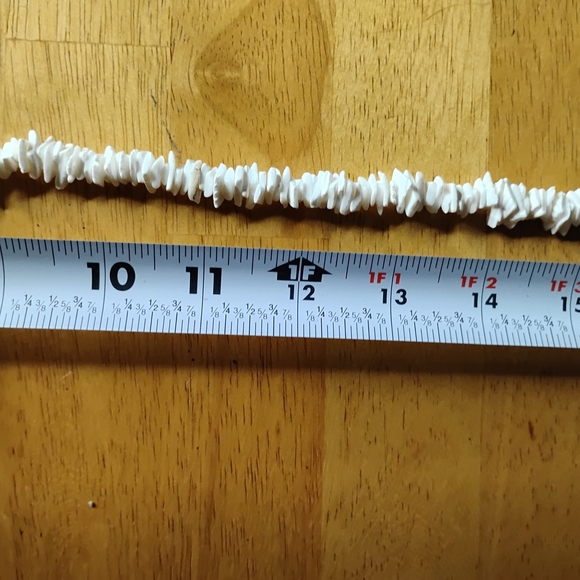 White Chip Bead Men's Necklace - Minimal Beach Style - Picture 4 of 7